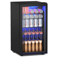 Load image into Gallery viewer, 120 Can Beverage Mini Refrigerator w/ Glass Door