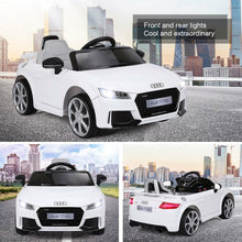Load image into Gallery viewer, 12V Audi TT RS Electric Remote Control MP3 Kids Riding Car-White