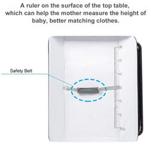 Load image into Gallery viewer, Portable Infant Changing Station Baby Diaper Table with Safety Belt-Gray