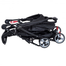 Load image into Gallery viewer, 5-Point Safety System Foldable Lightweight Baby Stroller-Black