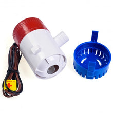 Load image into Gallery viewer, 12V 2.0A 500 GPH Electric Bilge Pump Marine Boat Yacht Submersible 3/4" Hose