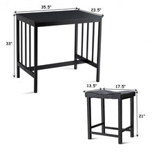 Load image into Gallery viewer, 3 pcs Modern Counter Height Dining Set