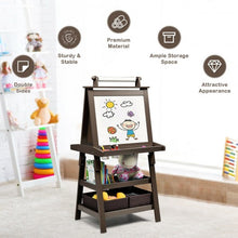 Load image into Gallery viewer, 3 in 1 Double-Sided Storage Art Easel-Coffee