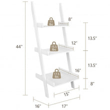 Load image into Gallery viewer, 3 Tier Leaning Wall Ladder Display Planting Storage Rack