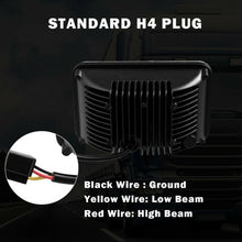 Load image into Gallery viewer, 4" x 6" 4 pcs Rectangle High Low Sealed LED Headlight