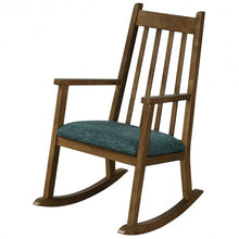 Load image into Gallery viewer, Children's Wooden Rocking Chair with Cushion-Walnut