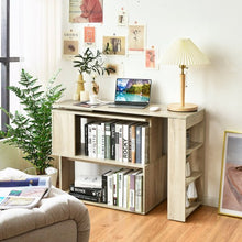 Load image into Gallery viewer, Study L-Shaped Rotating Corner Computer/Laptop Table with Bookshelves