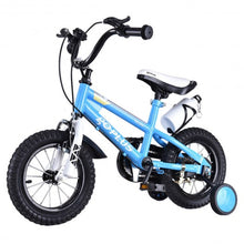 Load image into Gallery viewer, 16" Children Boys & GirlsFreestyle Bicycle w/ Training Wheels-Blue