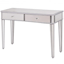 Load image into Gallery viewer, Mirrored Makeup Table Desk Vanity for Women with Drawers