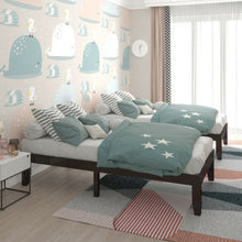 Load image into Gallery viewer, Twin Size 14" Wooden Slats Bed Mattress Frame-Brown