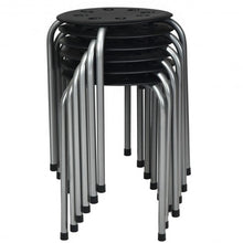 Load image into Gallery viewer, Set of 6 Portable Plastic Stack Stools -Gray