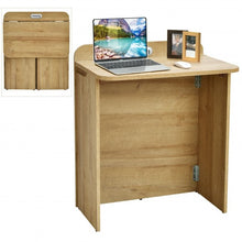 Load image into Gallery viewer, Folding Space Saving Computer/ Laptop Desk Table Workstation with Handle