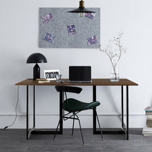 Load image into Gallery viewer, 6 Person Industrial Dining Table Rectangular Kitchen Table with Metal Frame-DB