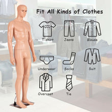 Load image into Gallery viewer, 6 FT Male Mannequin Make-up Manikin with Metal Stand