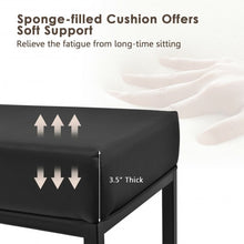 Load image into Gallery viewer, 3 Pcs Dining Set Metal Frame Kitchen Table and 2 Stools-Brown