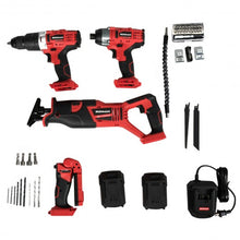 Load image into Gallery viewer, 18V Combo Kit Four-piece Cordless Electric Impact Drill Set