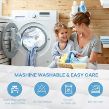 Load image into Gallery viewer, Mattress Pad Cover Padded Topper Soft Quilted Fitted Deep Pocket-King Size