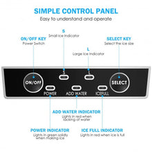 Load image into Gallery viewer, Ice Maker Machine with Scoop & Basket Black