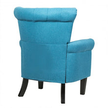 Load image into Gallery viewer, Modern Accent Tufted Upholstered Single Sofa-Blue