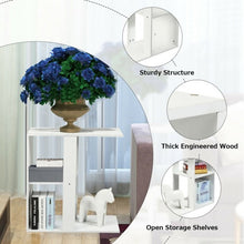 Load image into Gallery viewer, 3-tier Side Table with Storage Shelf
