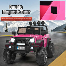 Load image into Gallery viewer, 12V Kids Spring Suspension Ride On Truck-Pink