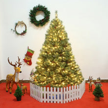 Load image into Gallery viewer, 6 ft Pre-Lit PVC Artificial Carolina Pine Tree with LED Lights