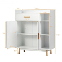 Load image into Gallery viewer, Floor Storage Cabinet Free Standing Cupboard Chest