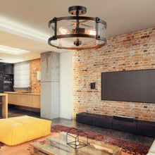 Load image into Gallery viewer, 3-Light Living Room Retro Flush Mount Ceiling Light