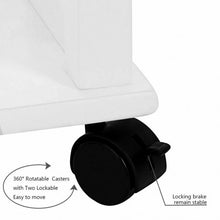 Load image into Gallery viewer, Stainless Steel Mobile Kitchen Trolley Cart With Drawers & Casters-White