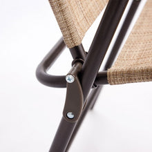 Load image into Gallery viewer, Set of 2 Patio Folding Sling Back Camping Deck Chairs-Beige
