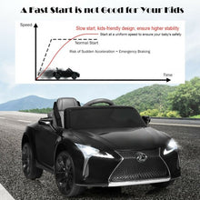 Load image into Gallery viewer, Kids Ride Lexus LC500 Licensed Remote Control Electric Vehicle-Black