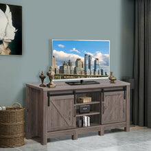 Load image into Gallery viewer, 55" TV Sliding Barn Door Entertainment Center