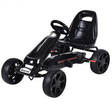Load image into Gallery viewer, Outdoor Kids 4 Wheel Pedal Powered Riding Kart Car-Black