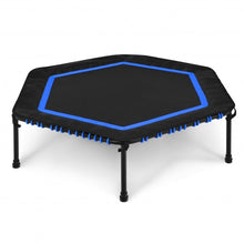 Load image into Gallery viewer, 50" Hexagonal Fitness Trampoline Exercise Rebounder with Pad-Blue