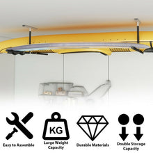 Load image into Gallery viewer, 5 ft Double Surf Ceiling Storage Ceiling Rack