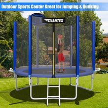 Load image into Gallery viewer, 10FT Round Trampoline with Safety Enclosure Net-10'