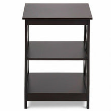 Load image into Gallery viewer, 2PCS 3-Tier Display Storage End Table-Espresso