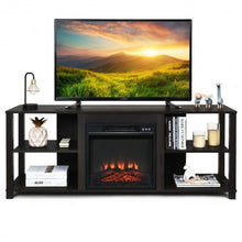 Load image into Gallery viewer, 2-Tier TV Stand Storage Cabinet Console Adjustable Shelves