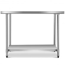 Load image into Gallery viewer, 30" x 48" Stainless Steel Food Preparation Kitchen Table
