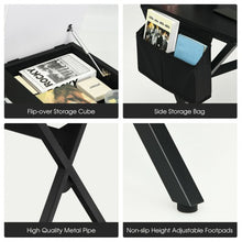 Load image into Gallery viewer, Writing Study Computer Desk with Drawer and Storage Bag-Black