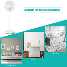 Load image into Gallery viewer, 16" Oscillating Pedestal 3-Speed Adjustable Height Fan with Remote Control-White