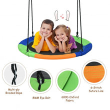Load image into Gallery viewer, 40" Flying Saucer Tree Swing Outdoor Play Set w/ Adjustable Ropes Gift for Kids