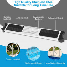 Load image into Gallery viewer, Split Swimming Pool Ladder Stainless Steel 3-Step Ladder and 2 Handrails
