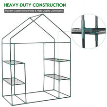 Load image into Gallery viewer, Portable Outdoor 4 Shelves Greenhouse