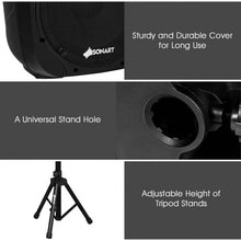 Load image into Gallery viewer, Dual 10" 1600W Powered Bluetooth Mic Speaker Speakers