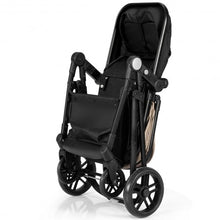 Load image into Gallery viewer, 2-in-1 Foldable Pushchair Newborn Infant Baby Stroller-Coffee