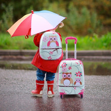 Load image into Gallery viewer, 2 pcs 12" 16" Green ABS Kids Suitcase Luggage Set