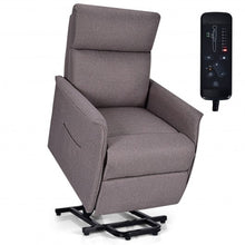 Load image into Gallery viewer, Electric Power Fabric Padded Lift Massage Chair Recliner Sofa-Beige