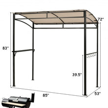 Load image into Gallery viewer, 7' x 4.5' Grill Gazebo Outdoor Patio Garden BBQ Canopy Shelter-Beige
