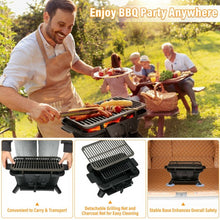 Load image into Gallery viewer, Heavy Duty Cast Iron Tabletop BBQ Grill Stove for Camping Picnic